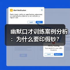 幽默口才训练案例分析:为什么要印假钞?(图1) 幽默口才训练案例分析:为什么要印假钞?(图1)