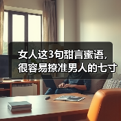 女人这3句甜言蜜语，很容易撩准男人的七寸之处，一撩一个准