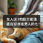 女人这3句甜言蜜语，很容易撩准男人的七寸之处，一撩一个准