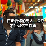 真正爱你的男人，会忍不住做这三件事