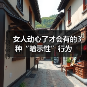 女人动心了才会有的3种“暗示性”行为