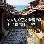 女人动心了才会有的3种“暗示性”行为