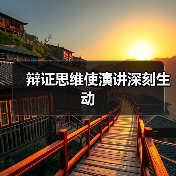 辩证思维使演讲深刻生动