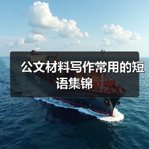 公文材料写作常用的短语集锦（图3）