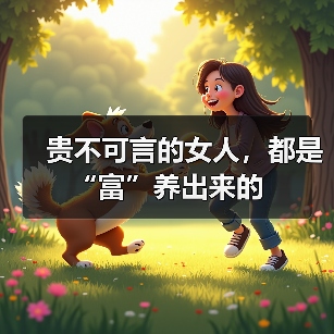贵不可言的女人,都是“富”养出来的(图2) 贵不可言的女人,都是“富”养出来的(图2)