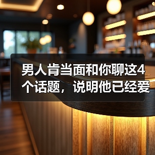 男人肯当面和你聊这4个话题，说明他已经爱你爱到死心塌地（图1）