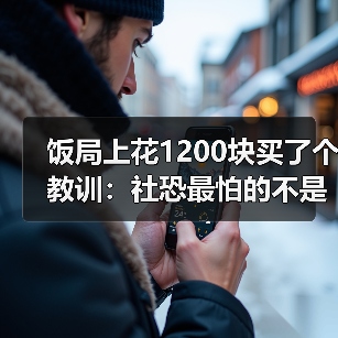 饭局上花1200块买了个教训：社恐最怕的不是见面是见面后的自我审判（图3）