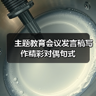 主题教育会议发言稿写作精彩对偶句式(图4) 主题教育会议发言稿写作精彩对偶句式(图4)