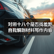 对照十八个是否找差距自我解剖材料写作内容