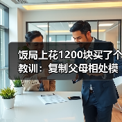 饭局上花1200块买了个教训：复制父母相处模式不是命是不知还有其他活法（图2）