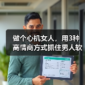 做个心机女人，用3种高情商方式抓住男人软肋，让他对你俯首帖耳（图1）
