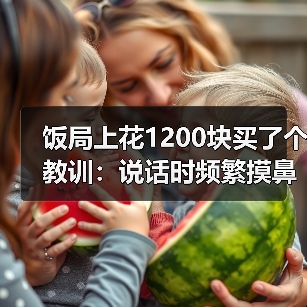 饭局上花1200块买了个教训：说话时频繁摸鼻子大概率在掩饰不真实的内容（图2）