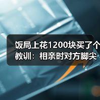 饭局上花1200块买了个教训：相亲时对方脚尖朝门口就是心里已经在计划怎么撤（图1）
