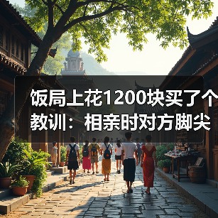 饭局上花1200块买了个教训：相亲时对方脚尖朝门口就是心里已经在计划怎么撤（图4）
