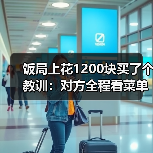 饭局上花1200块买了个教训：对方全程看菜单不看你的眼睛说明对你不感兴趣（图2）