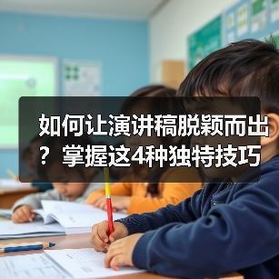 如何让演讲稿脱颖而出？掌握这4种独特技巧（图4）