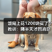 饭局上花1200块买了个教训：隔半天才回消息的别骗自己了就是不在意（图1）