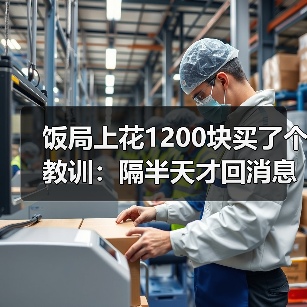饭局上花1200块买了个教训：隔半天才回消息的别骗自己了就是不在意（图2）