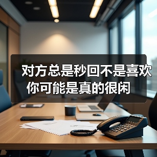 对方总是秒回不是喜欢你可能是真的很闲(图1) 对方总是秒回不是喜欢你可能是真的很闲(图1)
