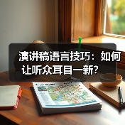 演讲稿语言技巧:如何让听众耳目一新?(图4) 演讲稿语言技巧:如何让听众耳目一新?(图4)