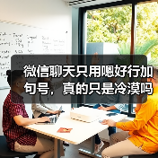微信聊天只用嗯好行加句号,真的只是冷漠吗?(图3) 微信聊天只用嗯好行加句号,真的只是冷漠吗?(图3)