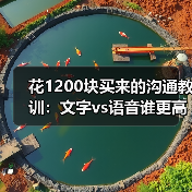 花1200块买来的沟通教训:文字vs语音谁更高效?(图2) 花1200块买来的沟通教训:文字vs语音谁更高效?(图2)