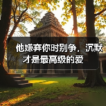 他嫌弃你时别争,沉默才是最高级的爱(图3) 他嫌弃你时别争,沉默才是最高级的爱(图3)