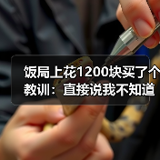 饭局上花1200块买了个教训:直接说我不知道聊什么反而比硬找话题更真诚(图2) 饭局上花1200块买了个教训:直接说我不知道聊什么反而比硬找话题更真诚(图2)