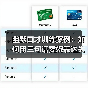 幽默口才训练案例：如何用三句话委婉表达失败？
