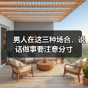 男人在这三种场合，说话做事要注意分寸