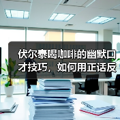 伏尔泰喝咖啡的幽默口才技巧，如何用正话反说化解劝诫？