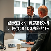 幽默口才训练案例分析:每头猪100法郎的巧妙讽刺!(图3) 幽默口才训练案例分析:每头猪100法郎的巧妙讽刺!(图3)