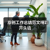原创工作总结范文精彩开头语(图1) 原创工作总结范文精彩开头语(图1)
