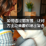 如何通过朋友圈，让对方主动来跟你提出复合？