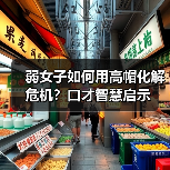 弱女子如何用高帽化解危机?口才智慧启示(图1) 弱女子如何用高帽化解危机?口才智慧启示(图1)