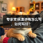 专家支招演讲稿怎么写，如何写好？