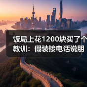 饭局上花1200块买了个教训:假装接电话说朋友出事了其实给自己一个重来的机会(图2) 饭局上花1200块买了个教训:假装接电话说朋友出事了其实给自己一个重来的机会(图2)