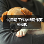 试用期工作总结写作范例模板(图4) 试用期工作总结写作范例模板(图4)