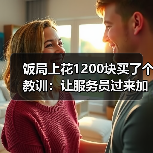 饭局上花1200块买了个教训:让服务员过来加水点东西是最自然的冷场过渡(图4) 饭局上花1200块买了个教训:让服务员过来加水点东西是最自然的冷场过渡(图4)