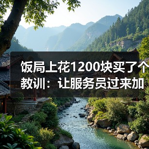 饭局上花1200块买了个教训:让服务员过来加水点东西是最自然的冷场过渡(图3) 饭局上花1200块买了个教训:让服务员过来加水点东西是最自然的冷场过渡(图3)