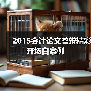 2015会计论文答辩精彩开场白案例(图4) 2015会计论文答辩精彩开场白案例(图4)