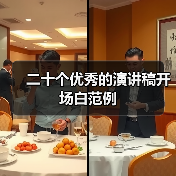 二十个优秀的演讲稿开场白范例(图2) 二十个优秀的演讲稿开场白范例(图2)