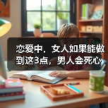 恋爱中，女人如果能做到这3点，男人会死心塌地对你好