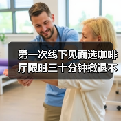 第一次线下见面选咖啡厅限时三十分钟撤退不尴尬