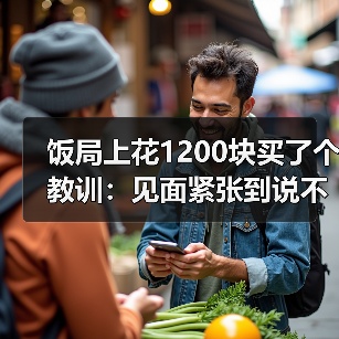 饭局上花1200块买了个教训:见面紧张到说不出话就先承认紧张再说别的(图1) 饭局上花1200块买了个教训:见面紧张到说不出话就先承认紧张再说别的(图1)