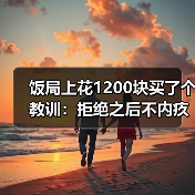 饭局上花1200块买了个教训:拒绝之后不内疚才是真正的成长(图2) 饭局上花1200块买了个教训:拒绝之后不内疚才是真正的成长(图2)