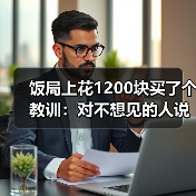 饭局上花1200块买了个教训：对不想见的人说最近太忙了是成年人最温柔的拒绝