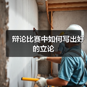 辩论比赛中如何写出好的立论(图3) 辩论比赛中如何写出好的立论(图3)