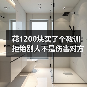 花1200块买了个教训：拒绝别人不是伤害对方是保护双方的时间